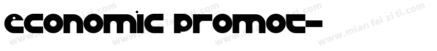 ECONOMIC PROMOT字体转换